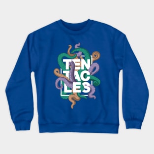 Tentacles – Multicoloured (white-out) Crewneck Sweatshirt